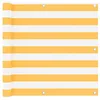 Image de vidaXL Ecran de Balcon Brise-Vue Brise-Vent de Jardin Ecran de Protection Ecran d'Intimité Extérieur Imperméable Blanc et Jaune 90x500 cm Tissu Oxford