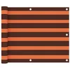 Image de Écran de balcon Orange et marron 75x600 cm Tissu Oxford
