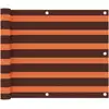 Image de vidaXL Écran de balcon Orange et marron 75x600 cm Tissu Oxford