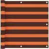 Image de vidaXL Écran de balcon Orange et marron 90x300 cm Tissu Oxford