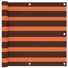 Image de Écran de balcon Orange et marron 90x600 cm Tissu Oxford