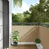 Image de vidaXL Écran de balcon Beige 90x500 cm Tissu Oxford