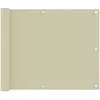 Image de vidaXL Écran de balcon Crème 75x300 cm Tissu Oxford