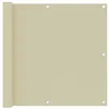 Image de Écran de balcon Crème 90x500 cm Tissu Oxford