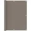 Image de vidaXL Écran de balcon Taupe 120x400 cm Tissu Oxford