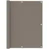Image de vidaXL Écran de balcon Taupe 120x600 cm Tissu Oxford