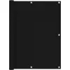 Image de vidaXL Écran de balcon Noir 120x500 cm Tissu Oxford