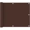 Image de vidaXL Écran de balcon Marron 75x600 cm Tissu Oxford