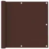 Image de Écran de balcon Marron 90x300 cm Tissu Oxford