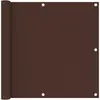 Image de vidaXL Écran de balcon Marron 90x300 cm Tissu Oxford