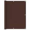 Image de Bussandri Exclusive - Écran balcon 120x500 cm tissu oxford marron, marron ,, Twee zetels