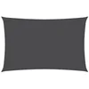 Image de Red Cup Living vidaXL Voile d'ombrage rectangulaire en tissu Oxford Anthracite 2,5 x 5 m