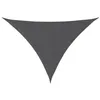 Image de Red Cup Living vidaXL Voile d'ombrage triangulaire en tissu Oxford Anthracite 4 x 4 x 5,8 m