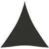 Image de Red Cup Living vidaXL Voile d'ombrage en tissu Oxford triangulaire Anthracite 4 x 5 x 5 m