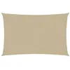 Image de vidaXL Voile de Parasol Voile d'Ombrage Ecran Solaire de Jardin Store de Patio Terrasse Balcon Extérieur Tissu Oxford Rectangulaire 2x5 m Beige