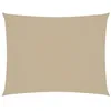 Image de Voile de parasol tissu oxford rectangulaire 2,5x3,5 m beige