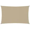 Image de vidaXL Voile de Parasol Voile d'Ombrage Ecran Solaire de Jardin Store de Patio Terrasse Balcon Extérieur Tissu Oxford Rectangulaire 2,5x5 m Beige