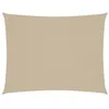Image de vidaXL Voile de Parasol Voile d'Ombrage Ecran Solaire de Jardin Store de Patio Terrasse Balcon Extérieur Tissu Oxford Rectangulaire 3x4,5 m Beige