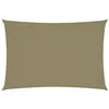 Image de Voile de parasol Tissu Oxford rectangulaire 3x5 m Beige