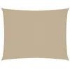Image de Voile de parasol tissu oxford rectangulaire 3x6 m beige