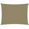 Image de Voile de parasol tissu oxford rectangulaire 3,5x5 m beige