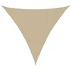 Image de Voile de parasol tissu oxford triangulaire 4x4x4 m beige
