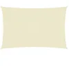 Image de Voile d ombrage tissu oxford rectangulaire 3x6 m crème