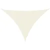 Image de vidaXL Voile de Parasol Voile d'Ombrage Ecran Solaire de Jardin Store de Patio Terrasse Balcon Extérieur Tissu Oxford Triangulaire 3,5x3,5x4,9 m Crème