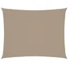 Image de Red Cup Living VidaXL Voile d'ombrage rectangulaire en tissu Oxford Taupe 2 x 3,5 m