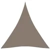Image de Red Cup Living vidaXL Voile d'ombrage Oxford triangulaire 4x4x4m Taupe