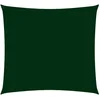 Image de vidaXL Voile de Parasol Voile d'Ombrage Ecran Solaire de Jardin Store de Patio Terrasse Balcon Extérieur Tissu Oxford Carré 5x5 m Vert Foncé