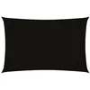 Image de Red Cup Living vidaXL Voile d'ombrage rectangulaire en tissu Oxford Noir 2 x 5 m