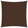Image de Red Cup Living vidaXL Voile d'ombrage en tissu Oxford carré 4 x 4 m Marron
