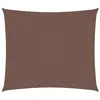 Image de vidaXL Voile de Parasol Voile d'Ombrage Ecran Solaire de Jardin Store de Patio Terrasse Balcon Extérieur Tissu Oxford Rectangulaire 2x2,5 m Marron
