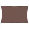 Image de Red Cup Living vidaXL Voile d'ombrage rectangulaire en tissu Oxford Marron 2 x 4 m