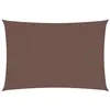 Image de vidaXL Voile de Parasol Voile d'Ombrage Ecran Solaire de Jardin Store de Patio Terrasse Balcon Extérieur Tissu Oxford Rectangulaire 2,5x4,5 m Marron