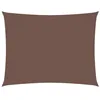 Image de Red Cup Living vidaXL Voile d'ombrage rectangulaire en tissu Oxford Marron 3,5 x 5 m