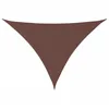 Image de Red Cup Living vidaXL Voile d'ombrage en Tissu Oxford Triangulaire 3 x 4 x 5 m Marron