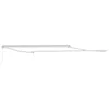 Image de vidaXL Cadre d'auvent Blanc 450 × 350 cm Aluminium, Structure en Aluminium pour abri extérieur, Cadre Moderne de pergola, Couverture Durable avec auvent rétractable