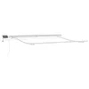Image de vidaXL Cadre d'auvent Blanc 300 x 250 cm Aluminium, Structure en Aluminium pour abri extérieur, Cadre Moderne de pergola, Couverture Durable avec auvent rétractable