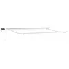 Image de vidaXL Cadre d'auvent Blanc 400 × 300 cm Aluminium, Structure en Aluminium pour abri extérieur, Cadre Moderne de pergola, Couverture Durable avec auvent rétractable