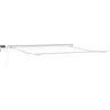 Image de vidaXL Cadre d'auvent Blanc 400 × 350 cm Aluminium, Structure en Aluminium pour abri extérieur, Cadre Moderne de pergola, Couverture Durable avec auvent rétractable