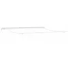 Image de vidaXL Cadre d'auvent Blanc 400 × 350 cm Aluminium, Structure en Aluminium pour abri extérieur, Cadre Moderne de pergola, Couverture Durable avec auvent rétractable