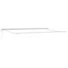 Image de vidaXL Cadre d'auvent Blanc 600 × 350 cm Aluminium, Structure en Aluminium pour abri extérieur, Cadre Moderne de pergola, Couverture Durable avec auvent rétractable