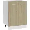 Image de vidaXL Meuble bas "Lyon" Chêne Sonoma 60 x 46 x 81,5 cm Bois d'ingénierie