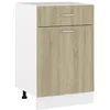 Image de vidaXL Armoire à tiroirs inférieure Lyon Chêne Sonoma 50 x 46 x 81,