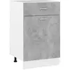 Image de vidaXL Armoire à tiroirs "Lyon" Gris béton 50 x 46 x 81,5 cm Bois d'ingénierie