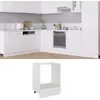 Image de vidaXL Meuble de four "Riga" blanc 60 x 46 x 81,5 cm en bois d'ingénierie