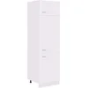 Image de vidaXL Armoire de réfrigérateur en Bois Blanc 60 x 57 x 207 cm