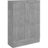 Image de Bibliothèque Gris béton 82,5x30,5x115 cm Bois d ingénierie